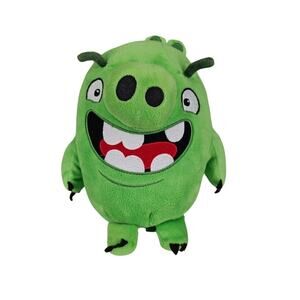 ANGRY BIRDS MOVIE ROSS TALKING MINION PIG PLUSH TOY 11" 2016 COMMONWEALTH